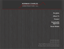 Tablet Screenshot of normancharlesconstruction.com